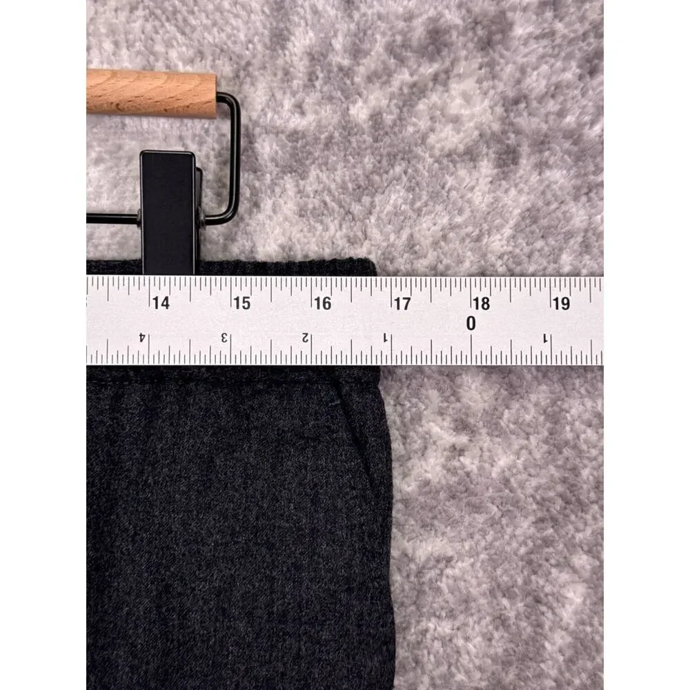 AMI Paris Alexandre Mattiussi Pants Large Mens Gray Wool Slim Slim Drawstring
